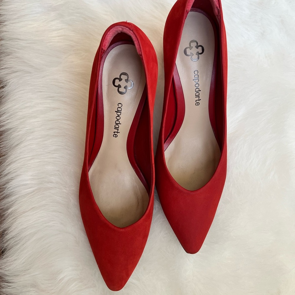 Capodarte Suede Leather Pumps